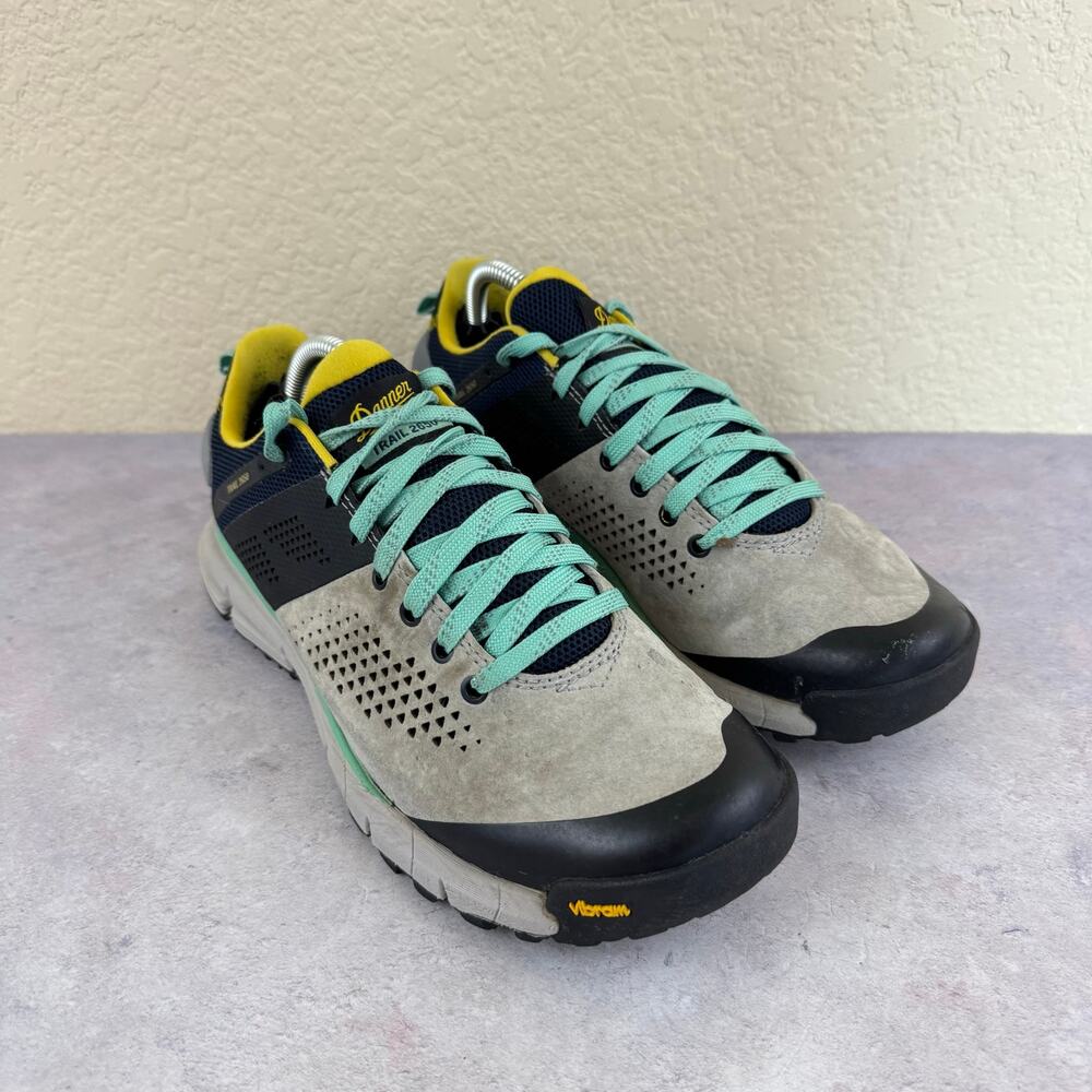 Danner Trail 2650 3” Vibram Hiking Shoes Sneakers Gray Womens 8 Spenco Insoles